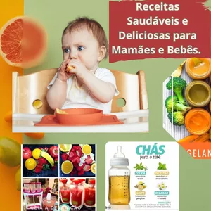 Imagem de capa para o Ebook 100 Receitas para bebes
