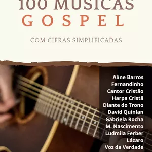 Imagem de capa para o Ebook Ebook gospel de 100 musicas com cifras