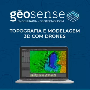 Imagem de capa para o Curso online GeoSense: Topografia e Modelagem 3D com Drones