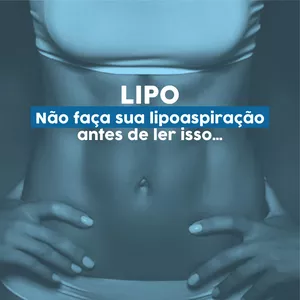 Imagem de capa para o Ebook Não faça sua Lipo antes de ler isso...