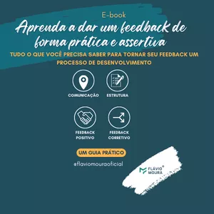 Imagem de capa para o Ebook E-book Aprenda a dar um feedback de forma prática e assertiva