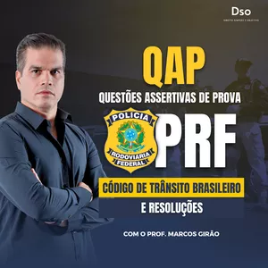Imagem de capa para o Curso online QAP - Concurso PRF (Código de Trânsito Brasileiro - CTB + Resoluções) - Questões Assertivas de prova (QAP) - Prof. Marcos Girão