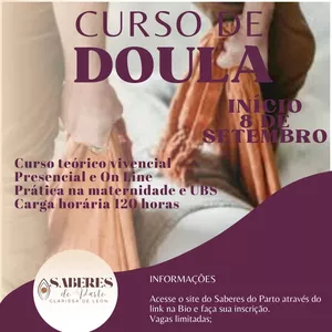 Imagem de capa para o Curso online CURSO DE DOULA SABERES DO PARTO