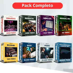 Imagen de portada para Ebook PACK COMPLETO DE PARTITURAS