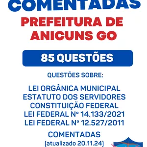 Imagem de capa para o Ebook PDF ANICUNS GO SIMULADO LEGISLAÇÃO 2024