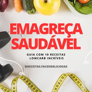 Imagem de capa para o Ebook Emagreça Saudável - Guia com 10 receitas Lowcarb