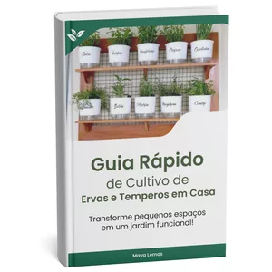 Imagem de capa para o Ebook Guia Rápido de Cultivo de Ervas e Temperos em Cada