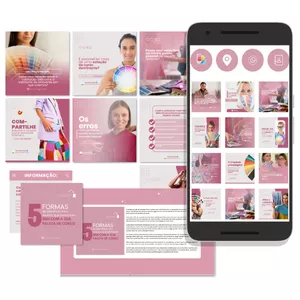 Imagem de capa para o Curso online Templates Editáveis Para Coloração Pessoal