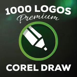Imagem de capa para o Ebook 1000 LOGOS PREMIUM COREL DRAW