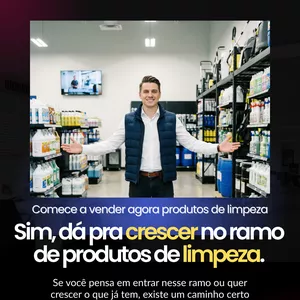 Imagem do curso Negócio de Produtos de Limpeza – do zero à operação profissional