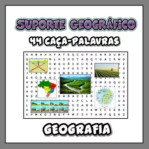 44 de Caça-Palavras de Geografia! 🔎 🧩 por Suporte Geográfico