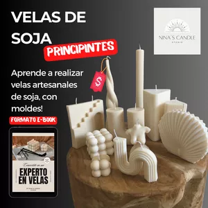 Imagen de portada para Ebook Velas artesanales de soja, realizadas con Molde