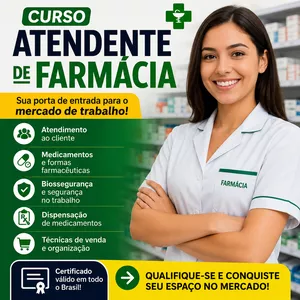 Imagem do curso Atendente de farmácia 