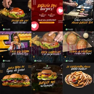 Imagem de capa para o Curso online Pack com 49 Artes para Hamburgueria PSD
