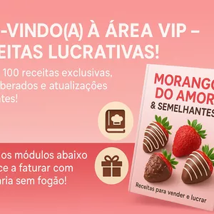 Imagem de capa para o Ebook Receitas de Morango do Amor e Similares