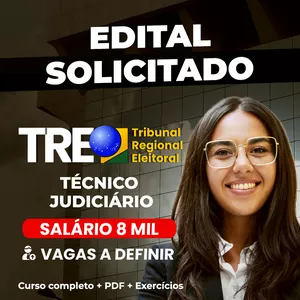 Imagem do curso TRE (Tribunal Regional Eleitoral) - Técnico Judiciário - Área Administrativa
