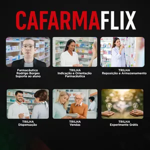 Imagem de capa para o Curso online CAFARMAFLIX - Comunidade Atendimento Farmacêutico 2.0
