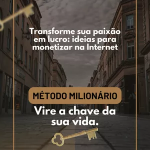 Imagem de capa para o Ebook Transforme sua paixão em lucro: ideias para monetizar na Internet 