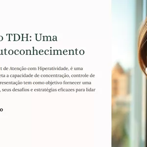 Imagem de capa para o Ebook Entendendo o TDH: Uma  Jornada de Autoconhecimento