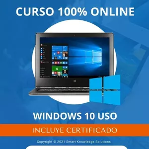 Imagen principal del producto Curso completo 100% Online de Windows 10 USO incluye libro y certificado