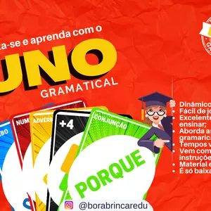 Imagem de capa para o Ebook UNO Gramatical (Classes de palavras)