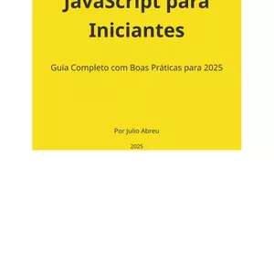 Imagem de capa para o Ebook Javascript para iniciantes 