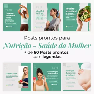 Imagem de capa para o Curso online PACK NUTRIÇÃO - SAÚDE DA MULHER