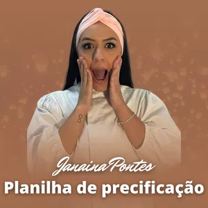 Imagem de capa para o Ebook Planilha de precificação Janaina Pontes