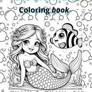 Imagen de portada para Ebook Coloring book cute mermaid