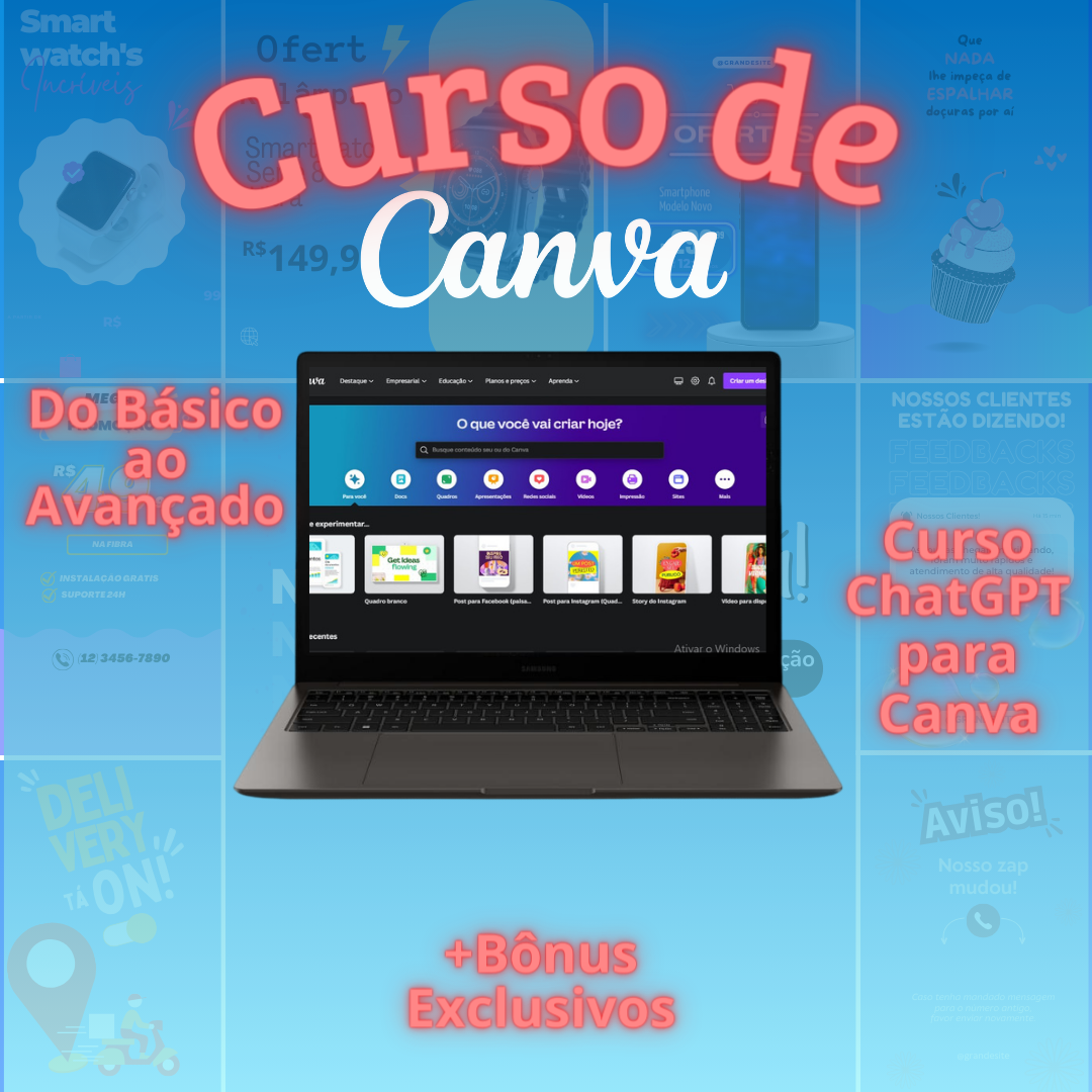 Imagem do curso Curso Canva do Básico ao Avançado