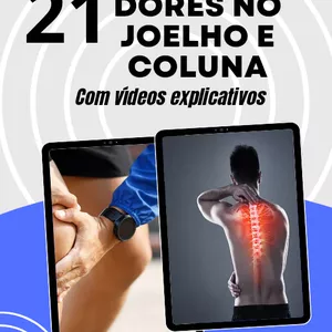 Imagem de capa para o Ebook 21 Exercícios para aliviar Dores na Coluna e Joelho