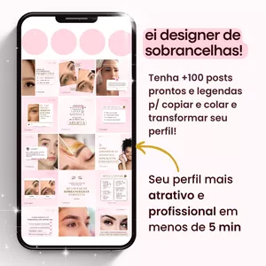 Imagem de capa para o Curso online Pack Canva Sobrancelhas Designer 