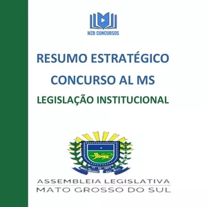 RESUMO ESTRATÉGICO LEGISLAÇÃO INSTITUCIONAL AL MS