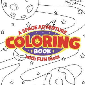 Cover image for Ebook Space Adventure Colouring Book – Color the Universe!