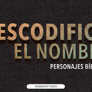 Imagen de portada para Curso online Descodifica el Nombre - Personajes Bíblicos