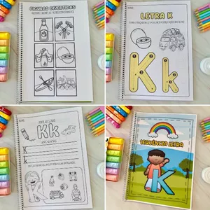 Imagem de capa para o Ebook APOSTILA DE ATIVIDADES LETRA ''K''