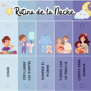 Imagen de portada para Ebook Rutina diaria imprimible para niños desde los 3 a 10 años