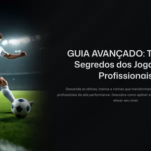 Imagem de capa para o Ebook GUIA AVANÇADO: Treinos e Segredos dos Jogadores Profissionais