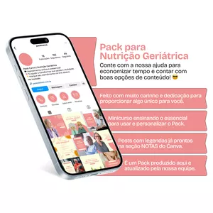 Imagem do curso Pack Canva - Nutrição Geriátrica