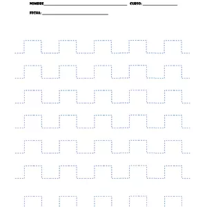 Imagen de portada para Curso online Hoja de Práctica de Motricidad: escalera Punteada