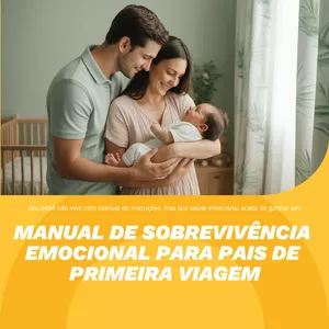 Imagem de capa para o Ebook MANUAL DE SOBREVIVÊNCIA EMOCIONAL PARA PAIS DE PRIMEIRA VIAGEM