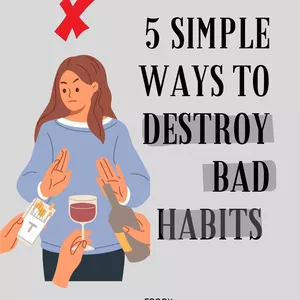Cover image for Ebook "Bad Habits?" - 5 Simple Ways to Destroy Them