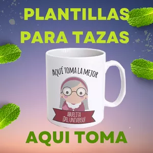 Imagen de portada para Curso online PLANTILLAS PARA TAZAS DE AQUI TOMA...