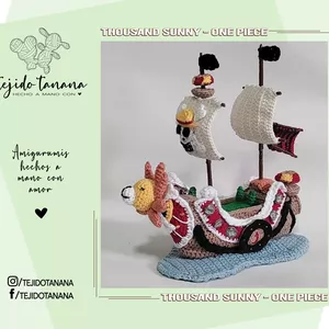 Imagen de portada para Ebook OnePiece Crochet Pattern | Crochet Pattern | amigurumi | OnePiece | Thousand Sunny Amigurumi | SP/EN