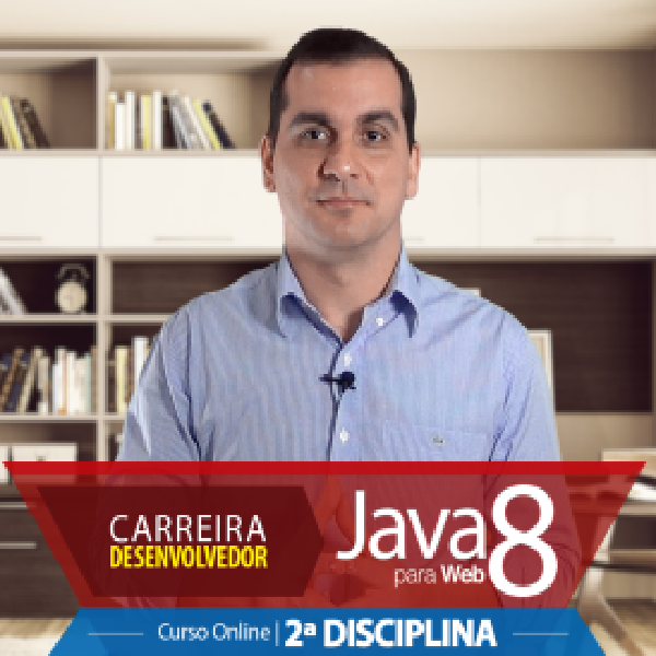 Imagem de Curso de Java 8 - Pacotes, Lambdas, Streams, Interfaces Gráficas (2ª Disciplina) criado por Professor Sampaio na hotmart