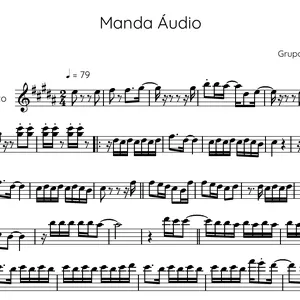 Imagem de capa para o Ebook Partitura Manda Áudio - Sax Alto Solo - Di Propósito