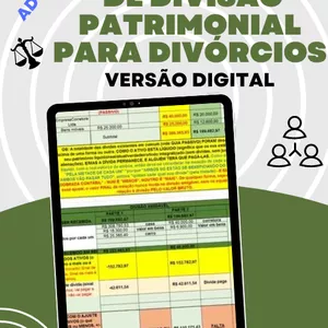 Imagem de capa para o Curso online NOVA VERSÃO - Planilha de Divisão Patrimonial