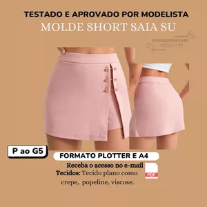 Imagem de capa para o Ebook Molde Short Saia Su