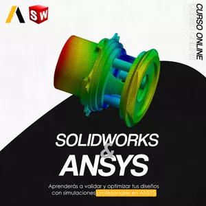 Imagen de portada para Curso online Simulación Avanzada con SolidWorks + ANSYS