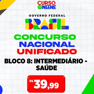 Imagem de capa para o Ebook Apostila CNU 2025 Bloco 8 – Intermediário – Saúde